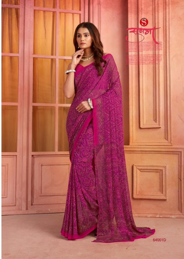 64001D Harmony Sushma Georgette Sarees