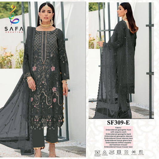 309-E Safa Creation Pakistani Salwar Suits
