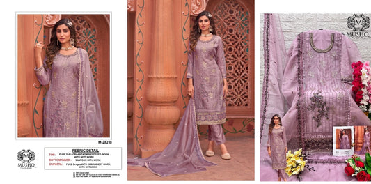 M-282B Mushq Pakistani Salwar Suits