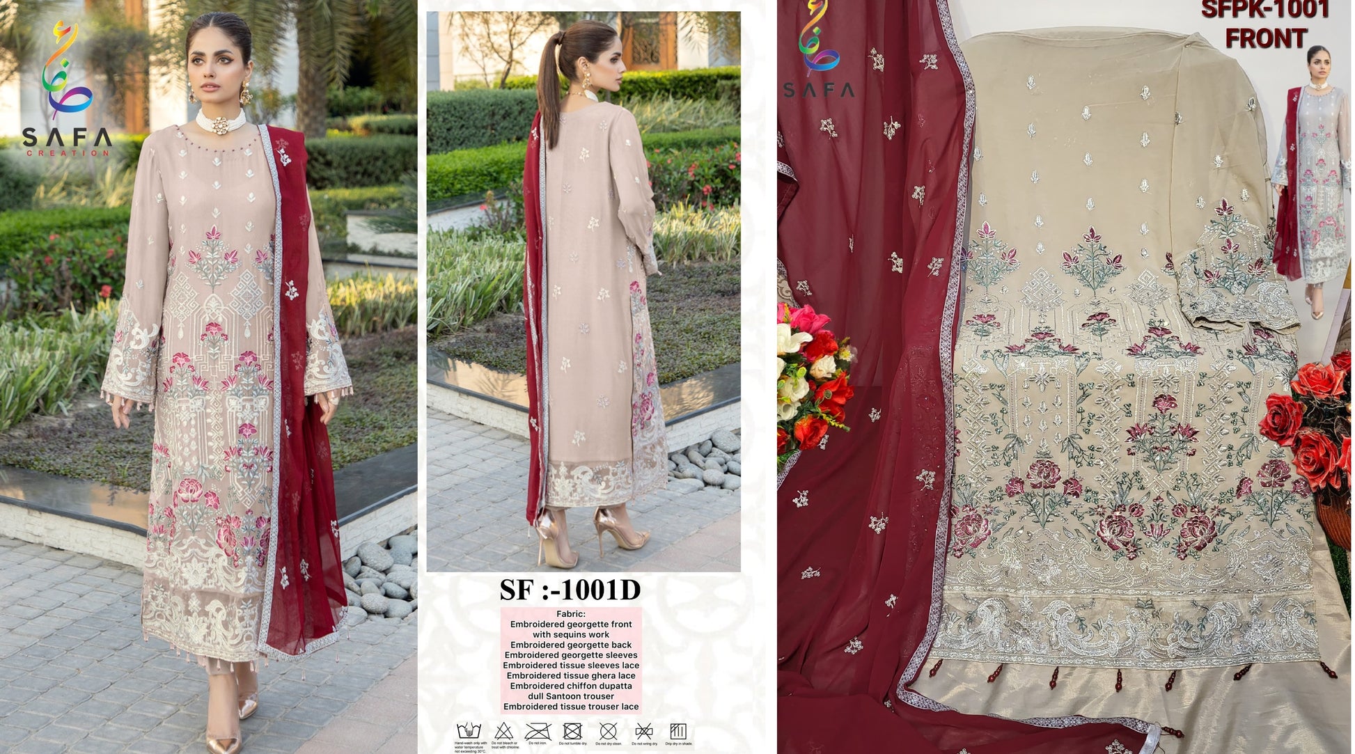 1001D Safa Creation Pakistani Salwar Suits