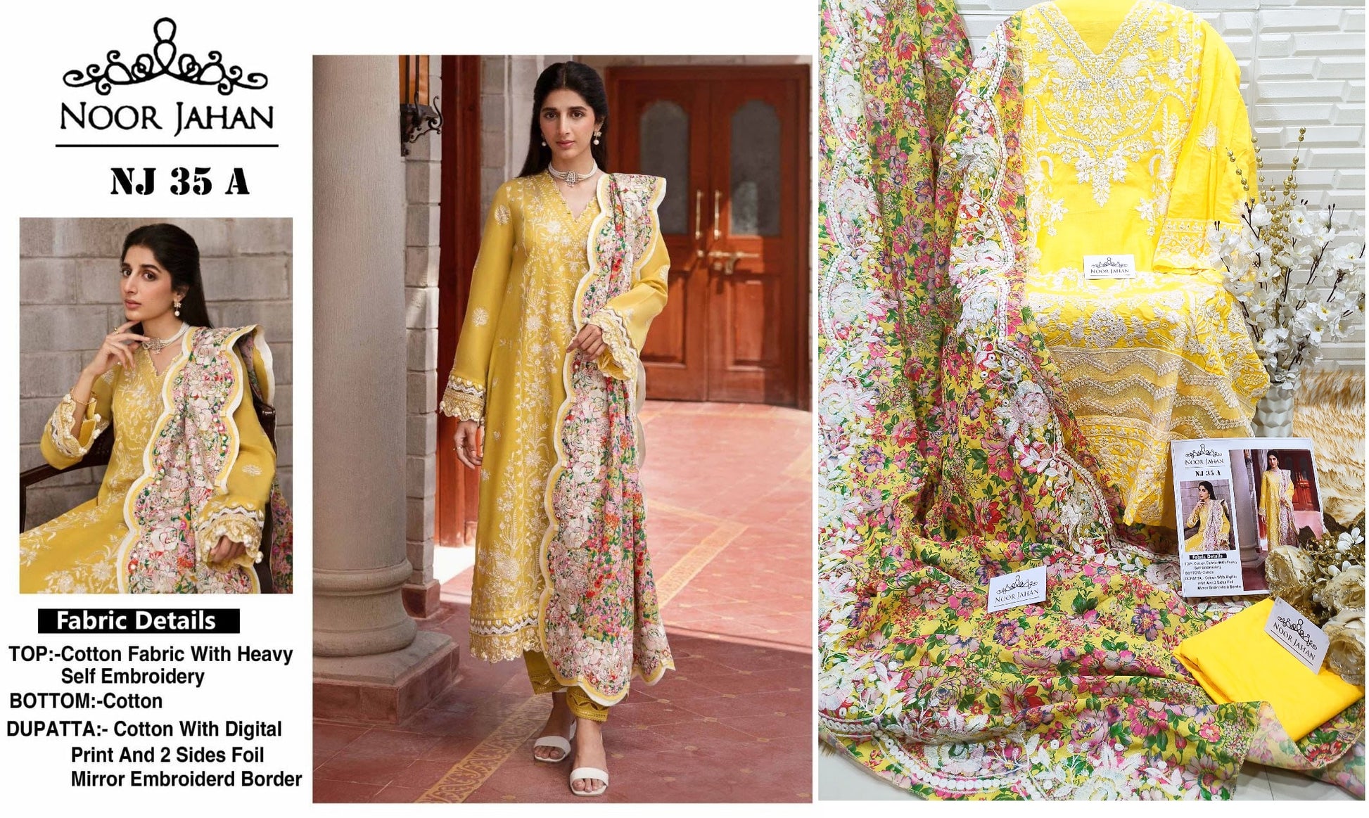 Nj-35A Noor Jahan Pakistani Salwar Suits