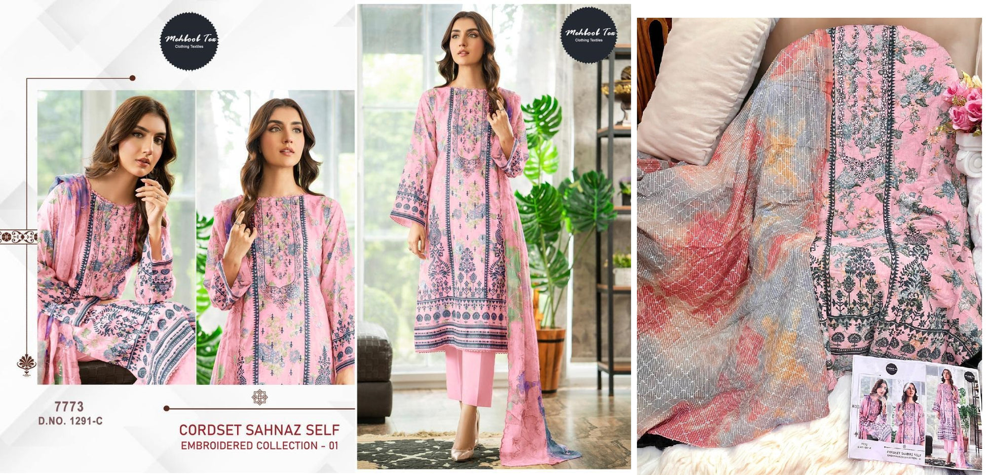 1291C Mehboob Tex Pakistani Salwar Suits