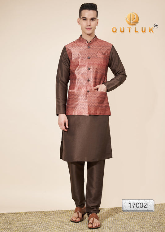 17002 Wedding Collection Vol 17 Outluk Mens Kurta Pyjama