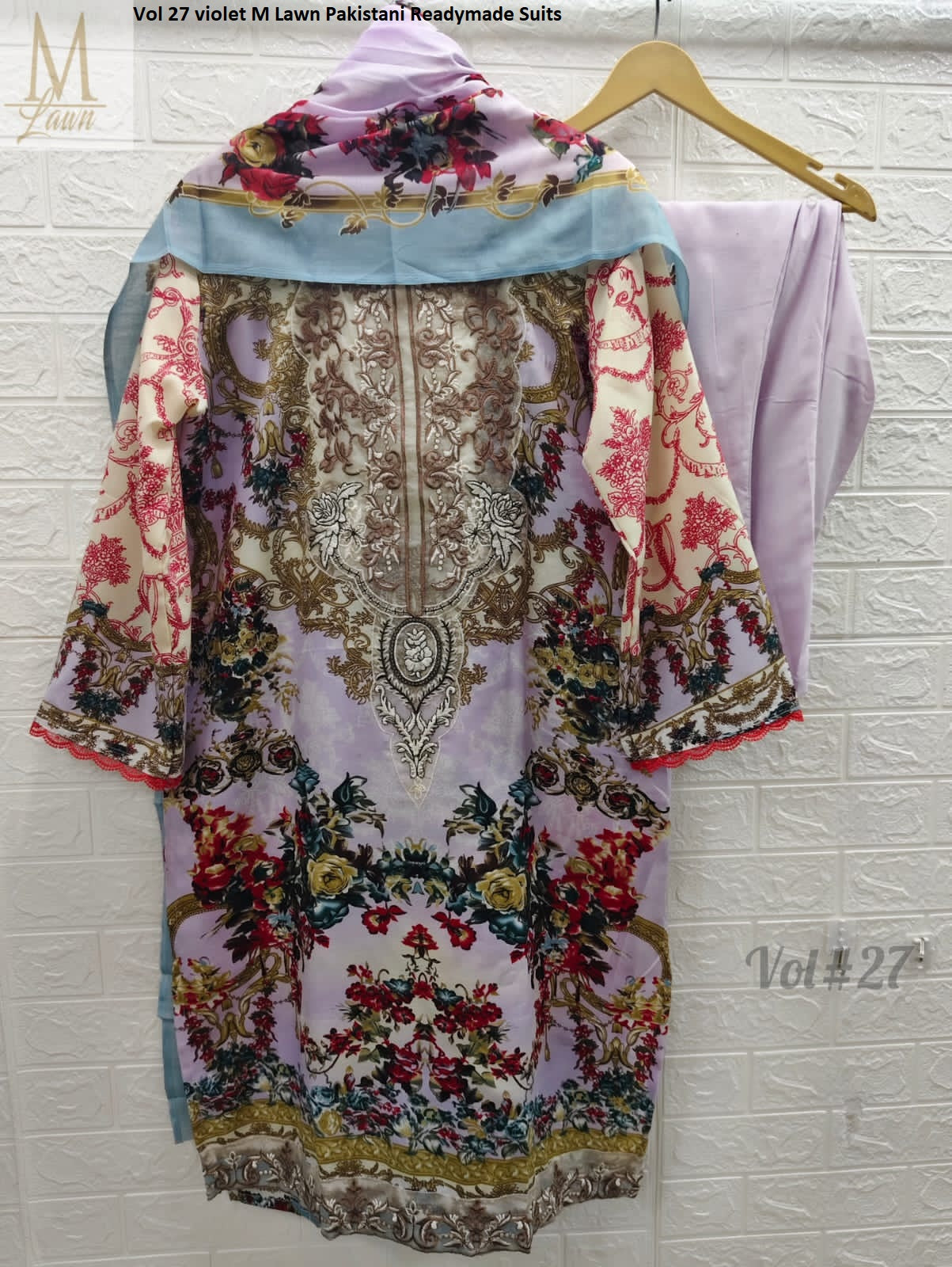 Vol 27 Violet M Lawn Pakistani Readymade Suits