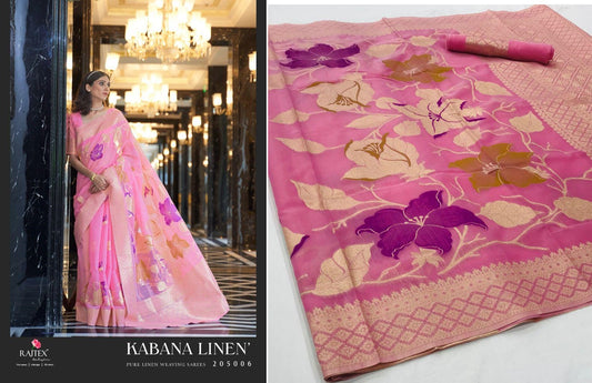 205006 Kabana Linen Rajtex Sarees