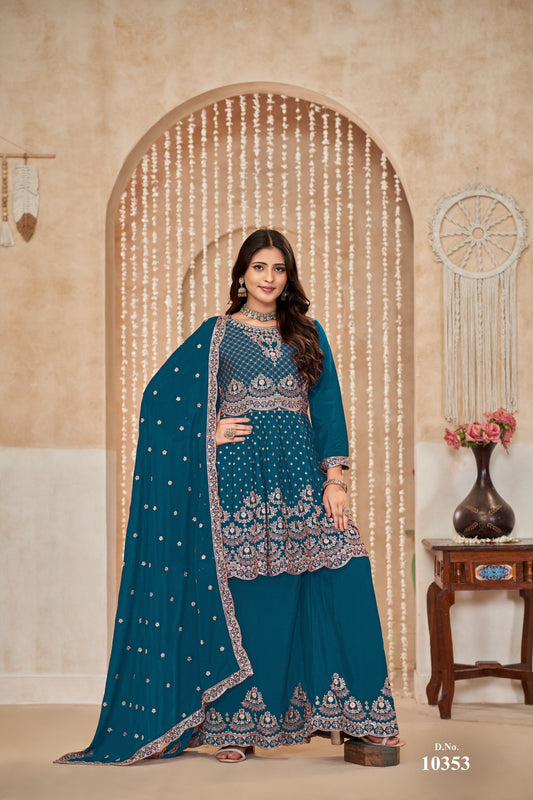 10353 Vol 35 Anjubaa Unstitched Suits