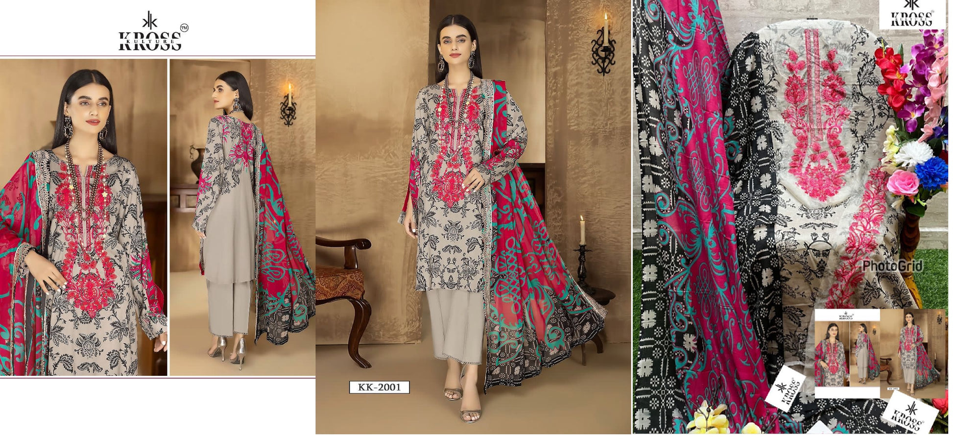Kk-2001 Kross Kulture Pakistani Salwar Suits