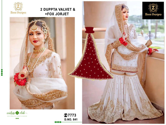 641 Ziaaz Designs Handwork Pakistani Readymade Suits