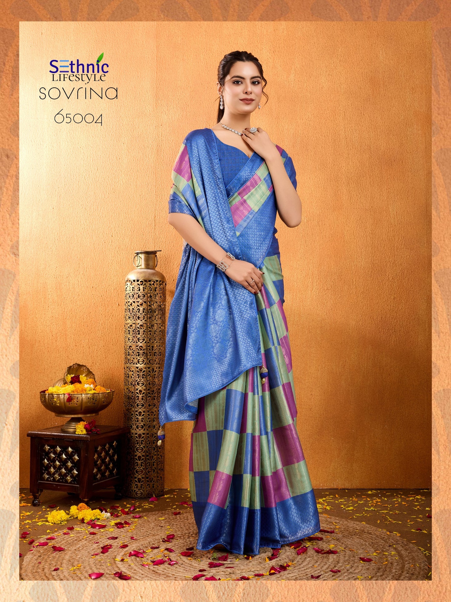 65004 Sovrina Sethnic Triple Weave Sarees