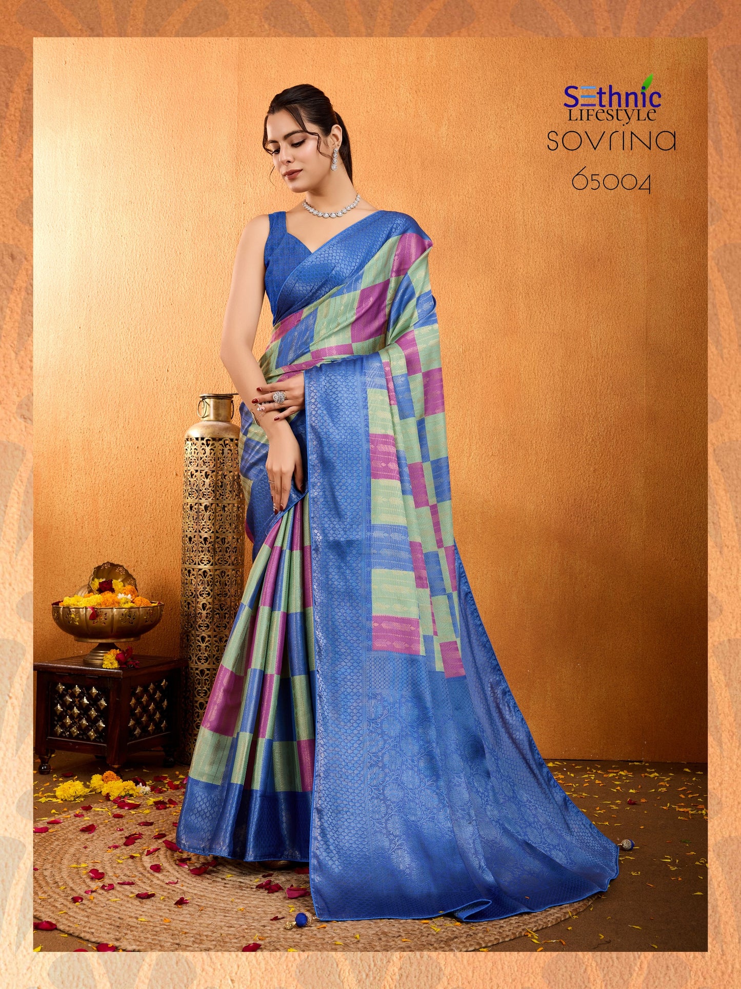 65004 Sovrina Sethnic Triple Weave Sarees