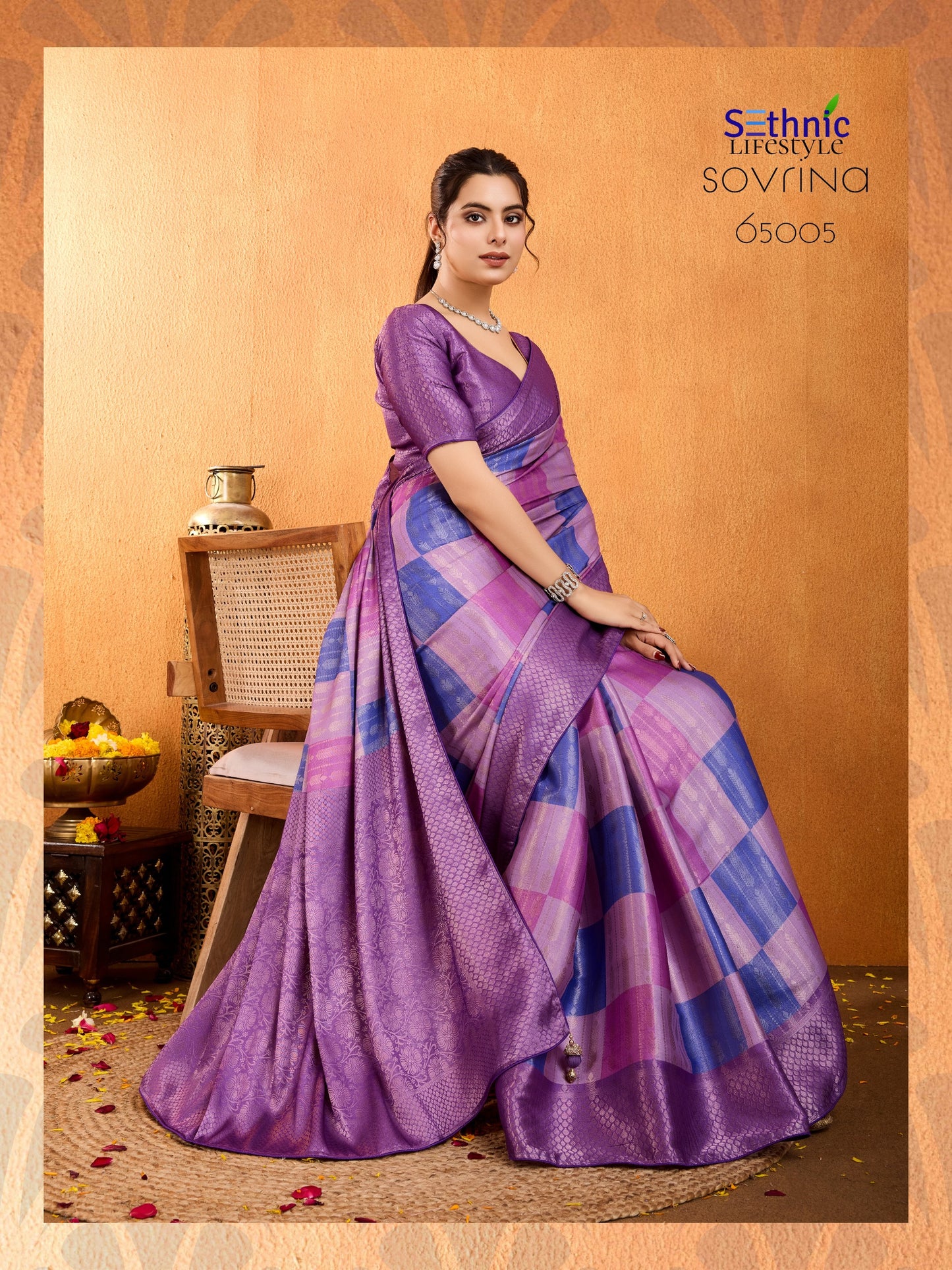 65005 Sovrina Sethnic Triple Weave Sarees