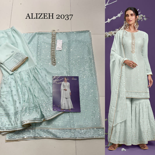 2037 Zaida Vol 9 Alizeh Unstitched Suits