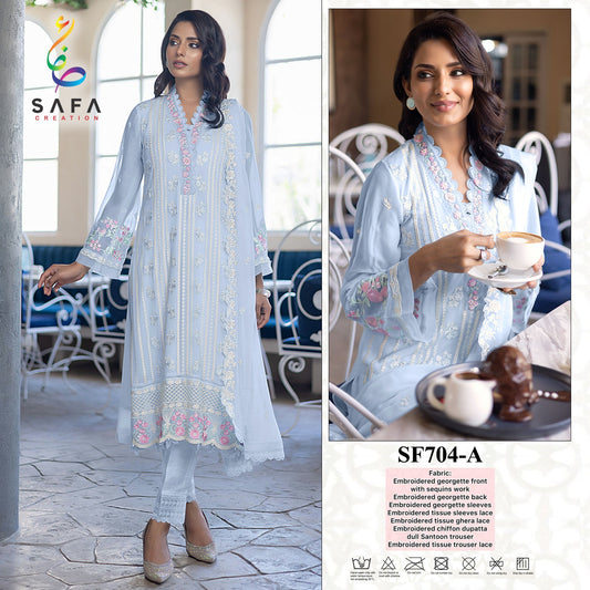 704-A Safa Creation Pakistani Salwar Suits