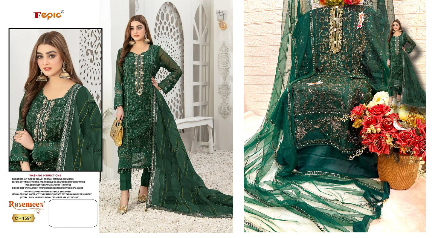 C-1591 Rosemeen Fepic Pakistani Salwar Suits