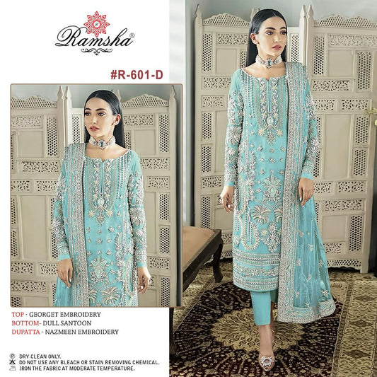 601D Ramsha Pakistani Salwar Suits