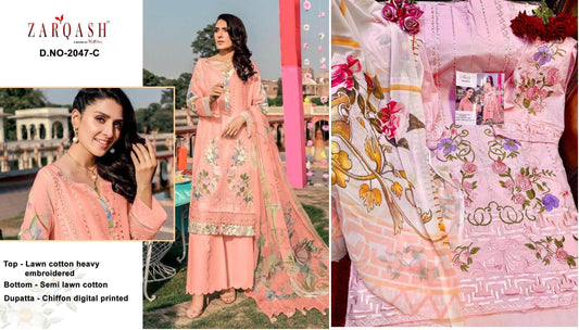 Z-2047C Zarqash Pakistani Salwar Suits