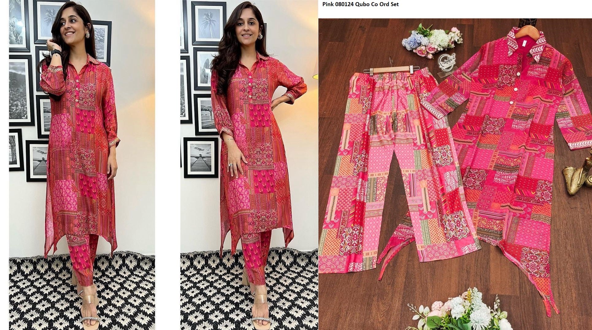 Pink 080124 Qubo Co Ord Set