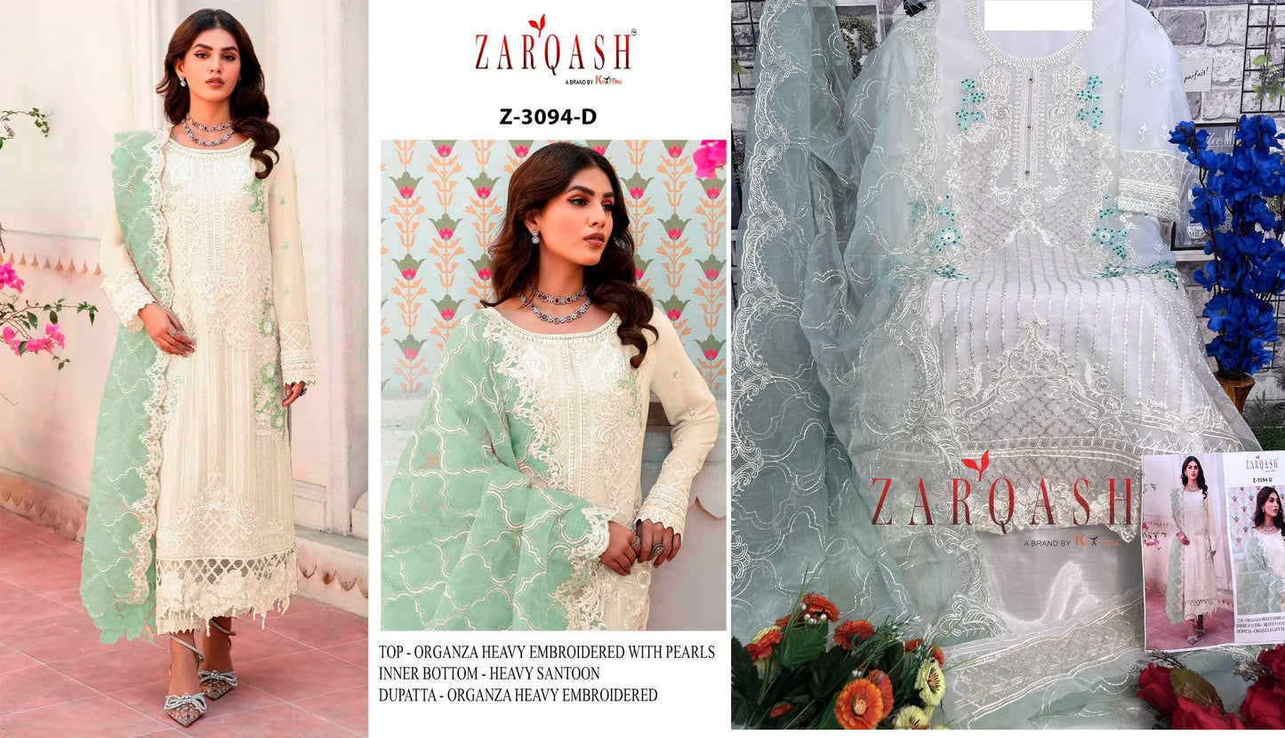 3094D Zarqash Pakistani Salwar Suits