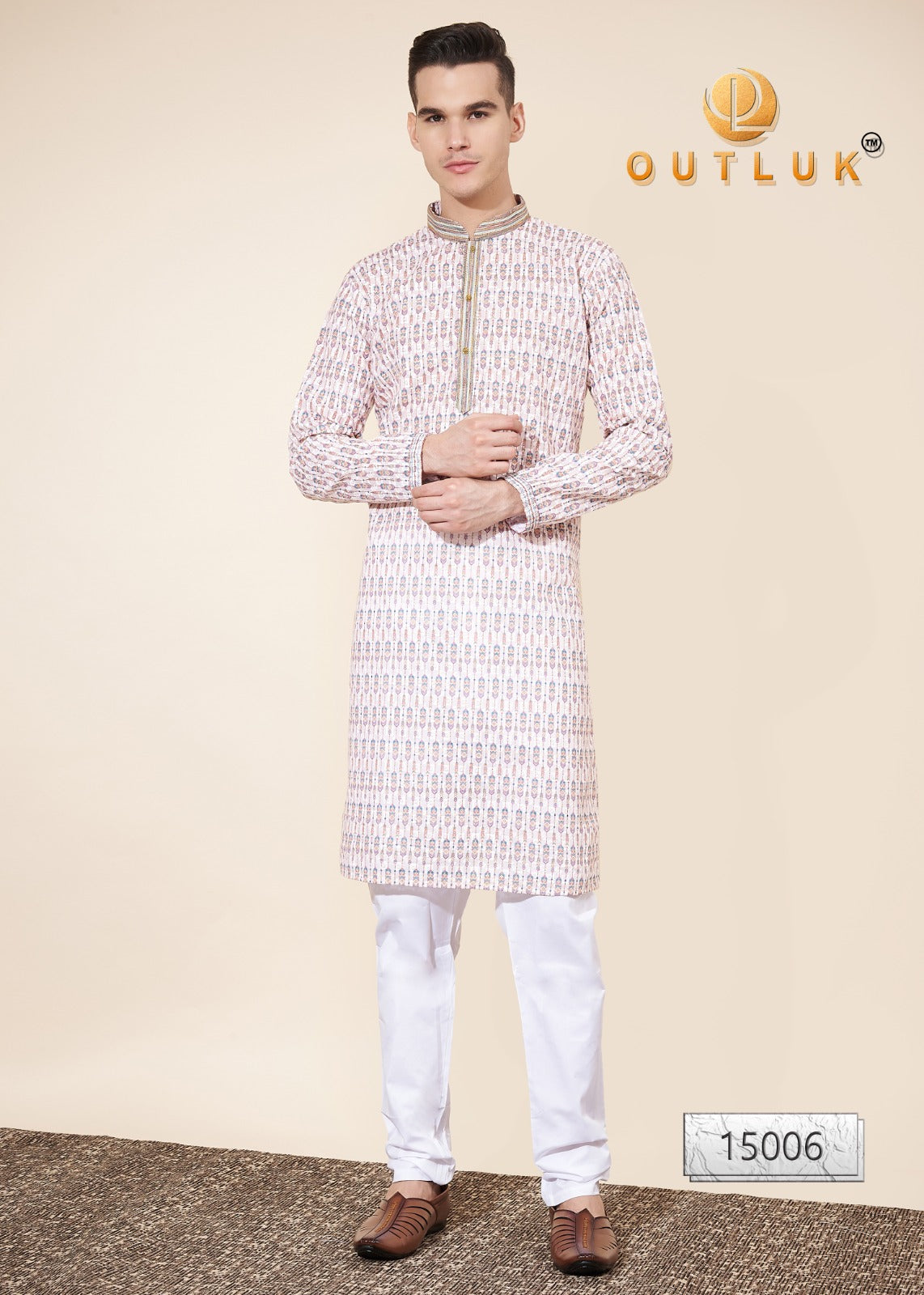 15006 Wedding Collection Vol 15 Outluk Mens Kurta Pyjama