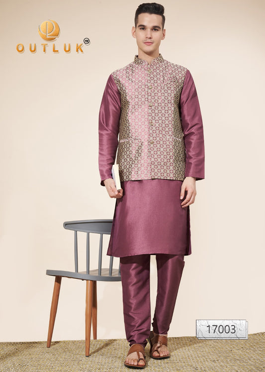 17003 Wedding Collection Vol 17 Outluk Mens Kurta Pyjama