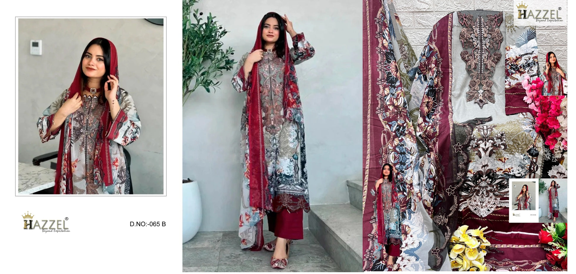 065B Hazzel Pakistani Salwar Suits