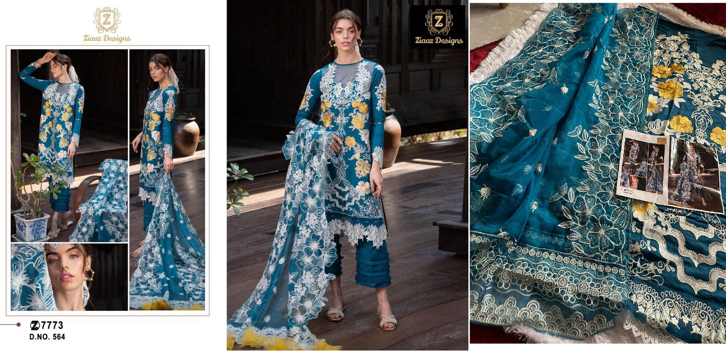 564 Ziaaz Designs Pakistani Salwar Suits