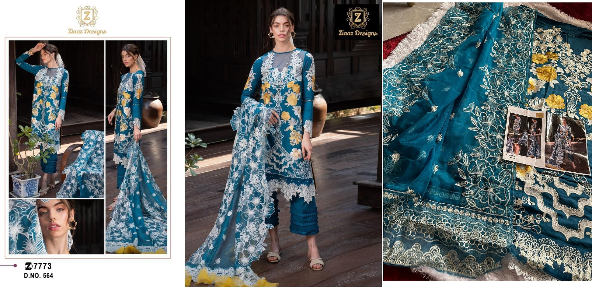 564 Ziaaz Designs Pakistani Salwar Suits