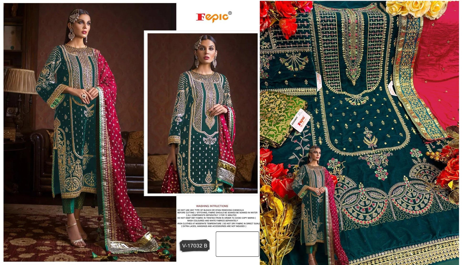 V-17032B Fepic Pakistani Salwar Suits