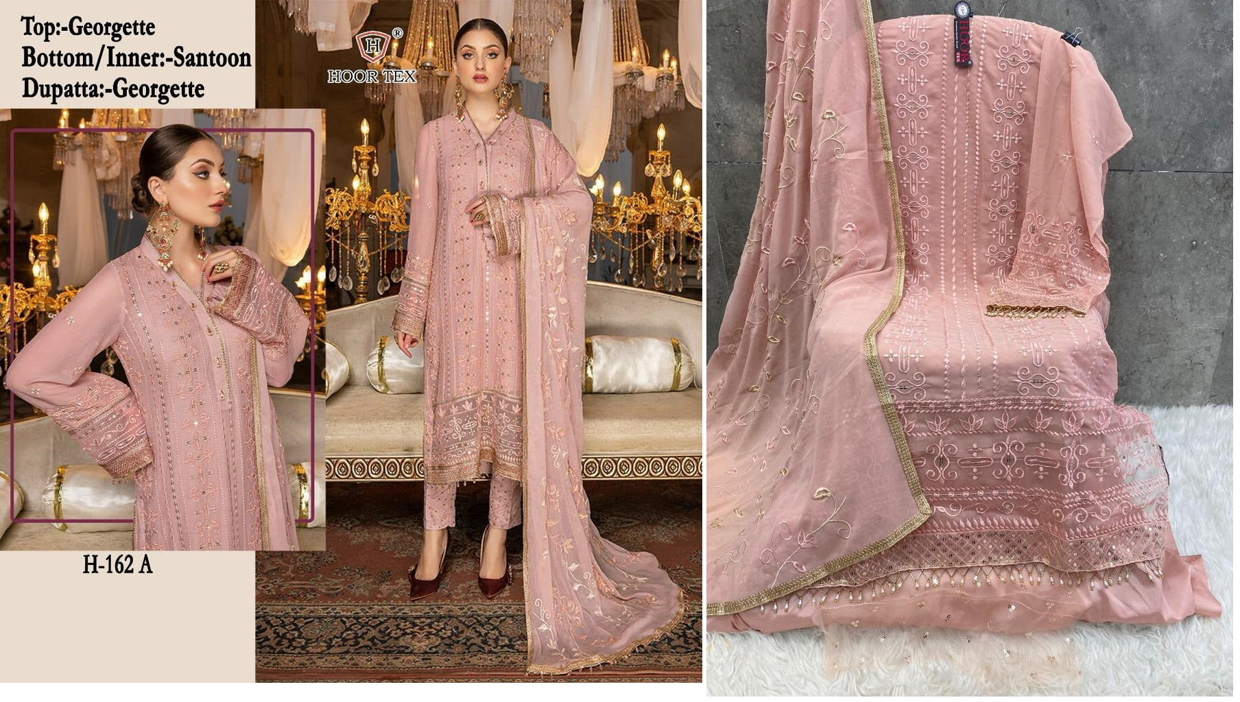 162A Hoor Tex Pakistani Salwar Suits