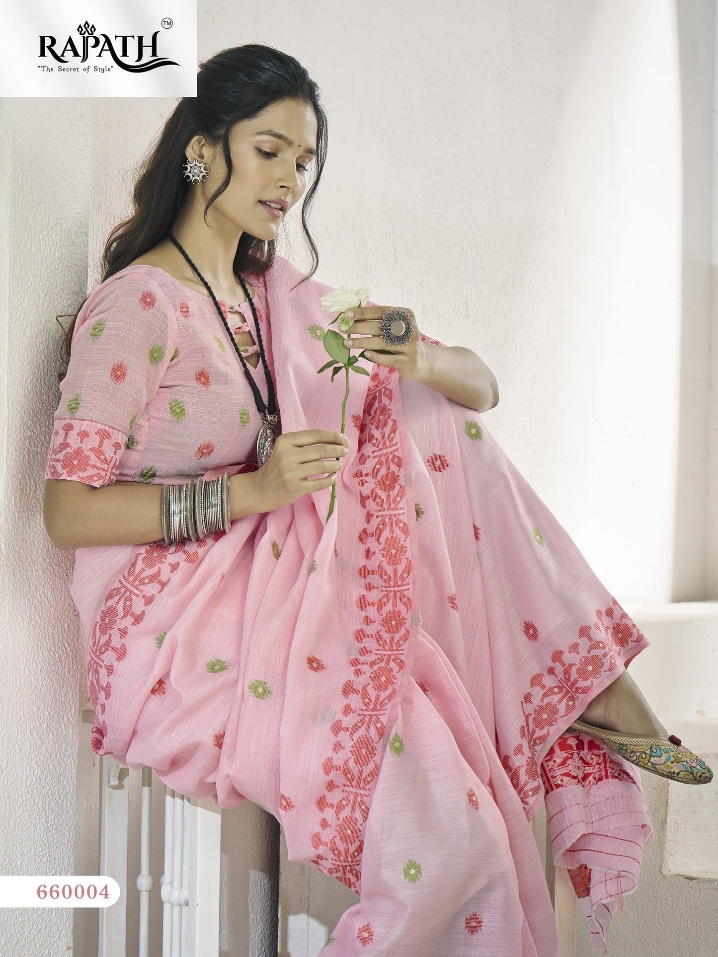 660004 Disha Silk Rajpath Linen Sarees