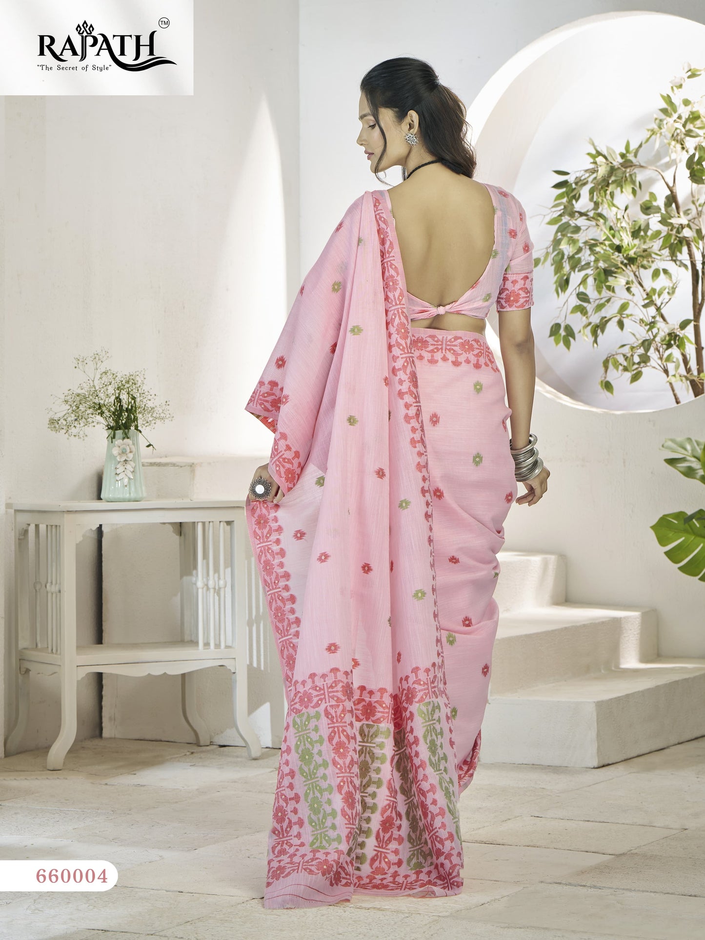 660004 Disha Silk Rajpath Linen Sarees