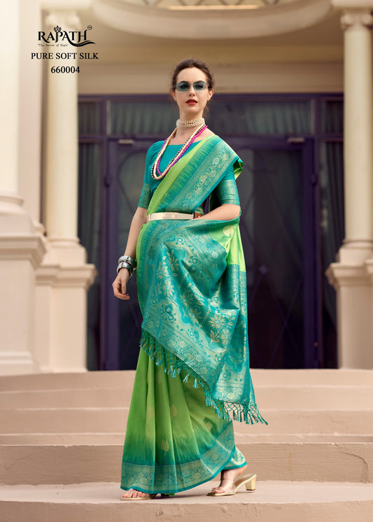 660004 White Mango Rajpath Silk Sarees