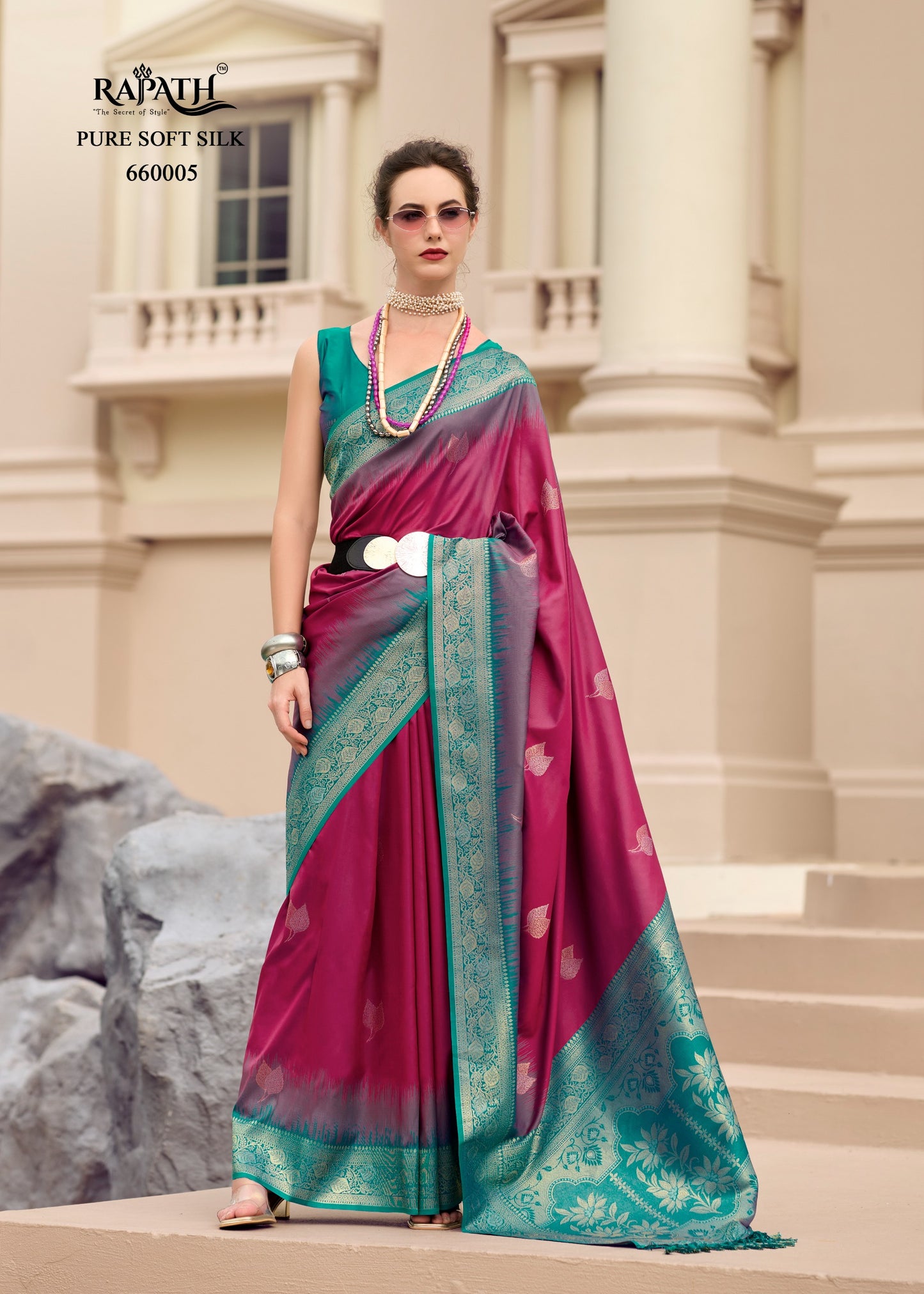 660005 White Mango Rajpath Silk Sarees