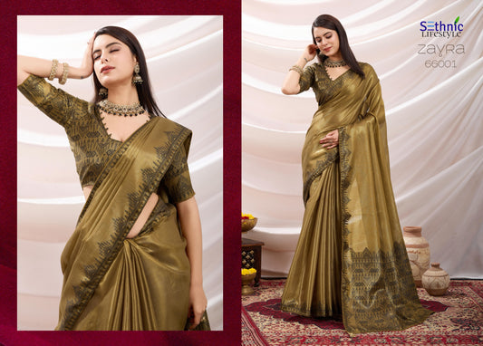 66001 Zayra Sethnic Tissue Sarees