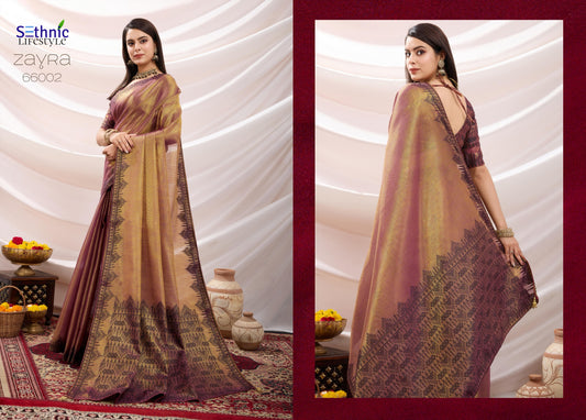 66002 Zayra Sethnic Tissue Sarees