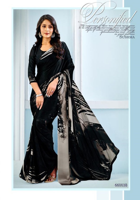 66003B Exceptional Sushma Satin Sarees