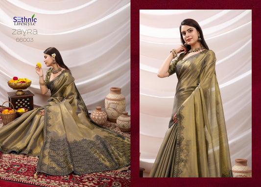 66003 Zayra Sethnic Tissue Sarees