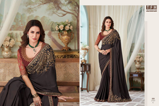 27017-C Tfh Sarees