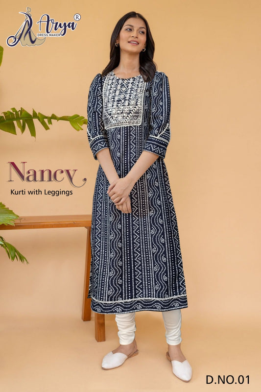 01 Nancy Adm Kurti Pant Set