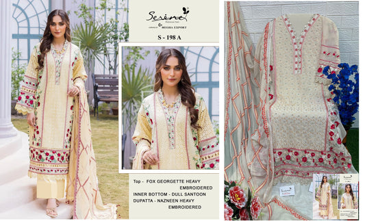 S-198-A Serine Pakistani Salwar Suits