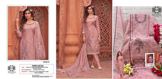 M-282D Mushq Pakistani Salwar Suits