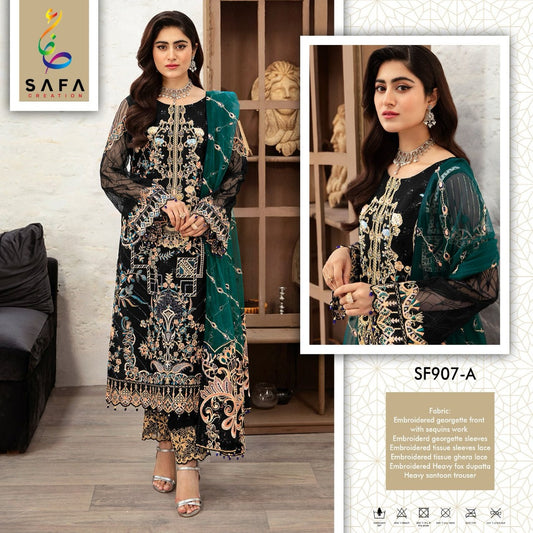 907A Safa Creation Pakistani Salwar Suits