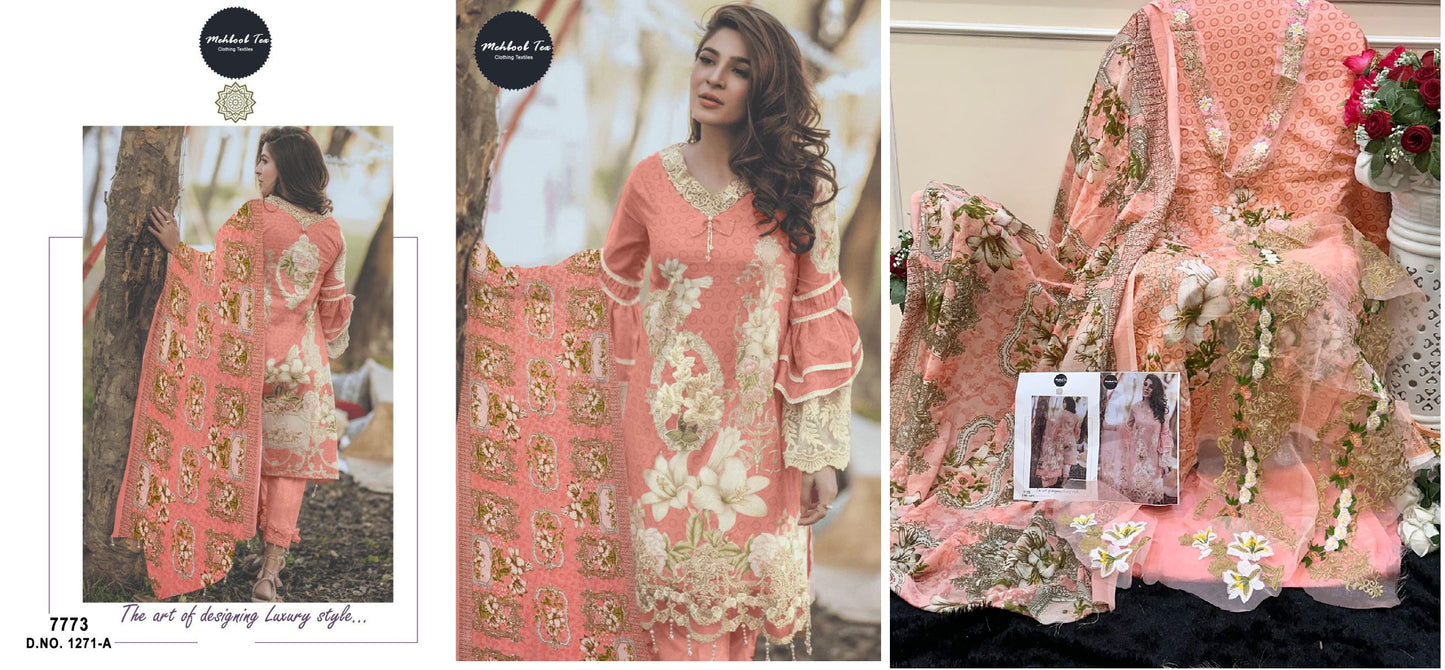 1271A Mehboob Tex Pakistani Salwar Suits