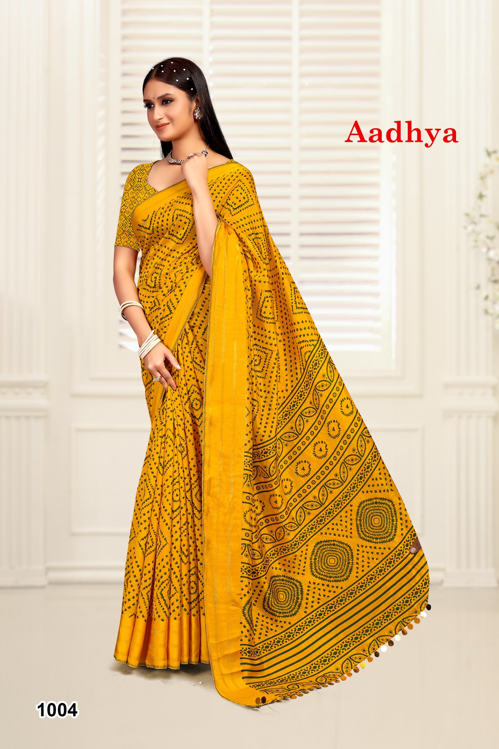 1004 Aadhya Mahamani Creation Sarees