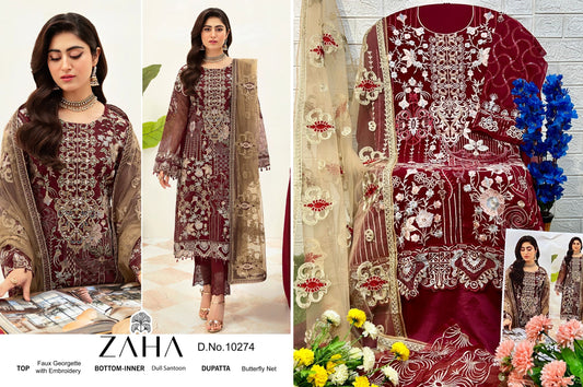 10274 Zaha Pakistani Salwar Suits