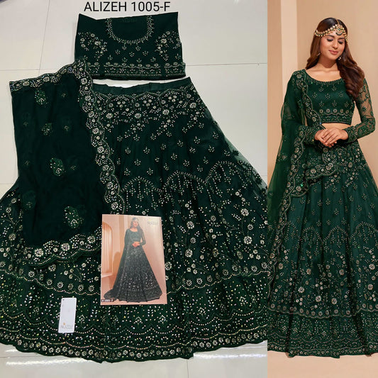 1005F Bridal Heritage Color Splash Alizeh Lehenga Choli