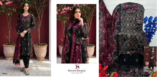 7033A Ramsha Rungrez 24-3 Deepsy Pakistani Salwar Suits