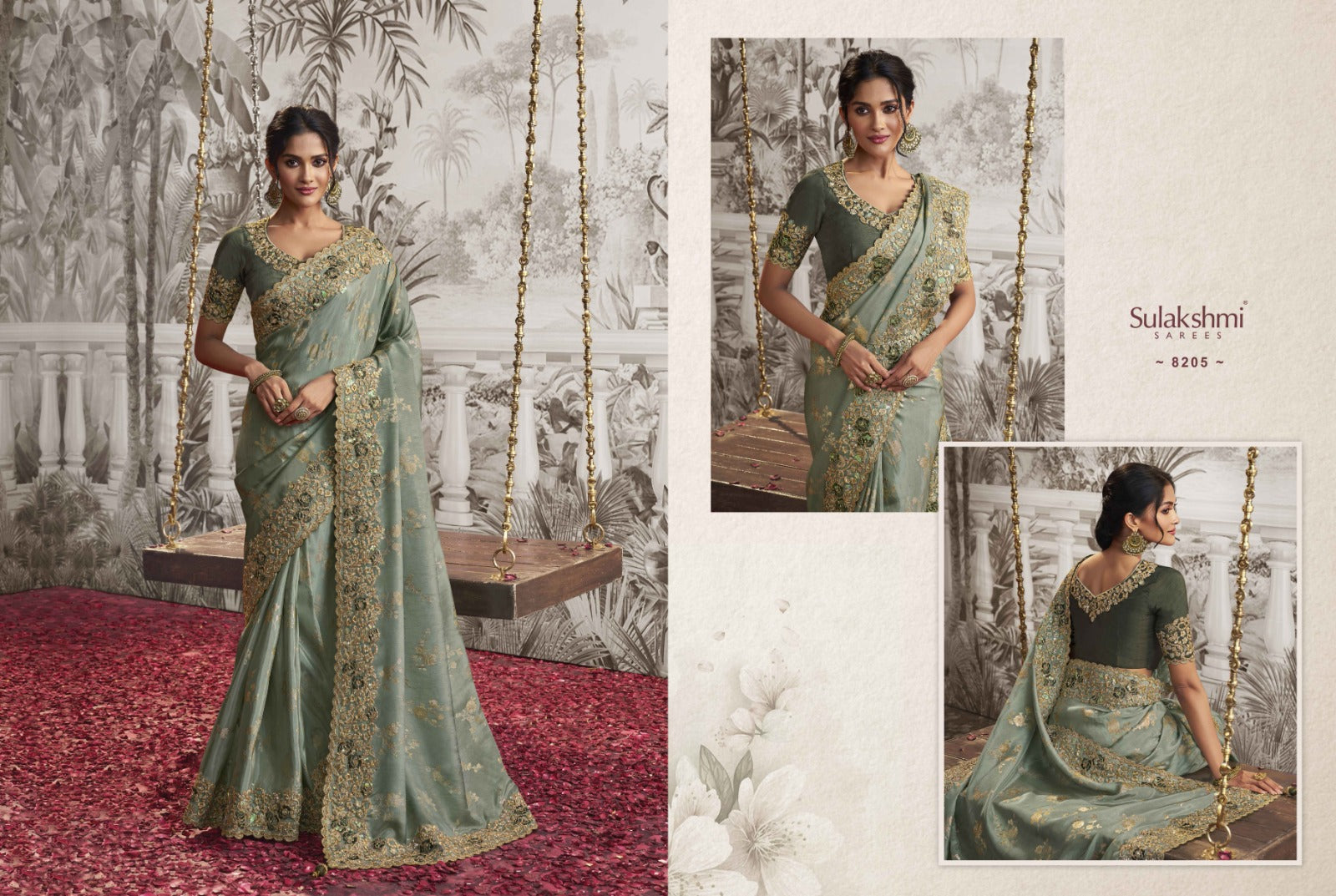 8205 Noor Sulkashmi Sarees
