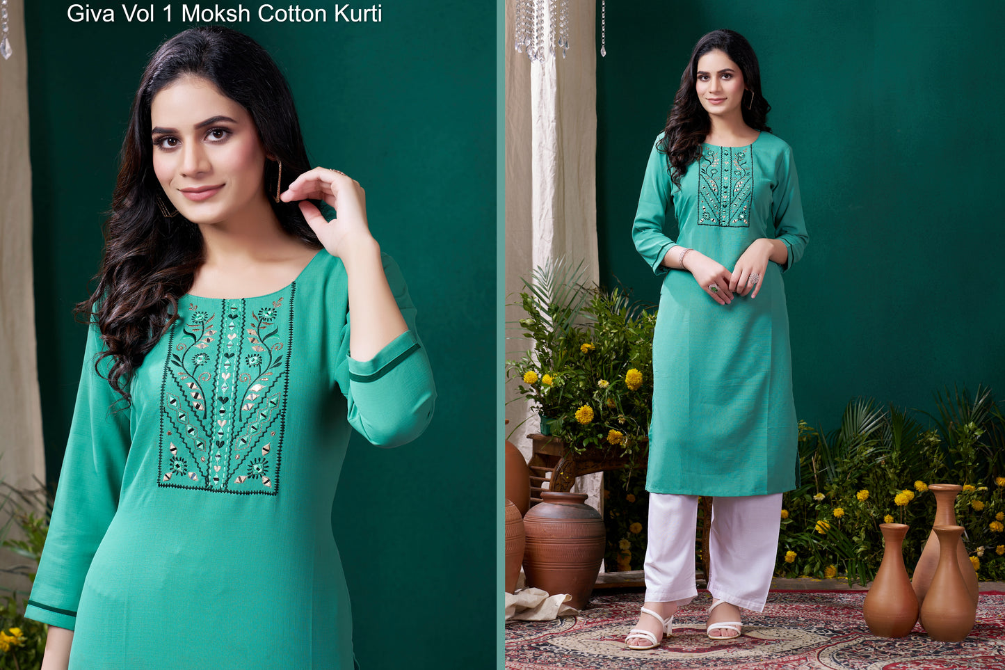 669 Giva Vol 1 Moksh Cotton Kurti