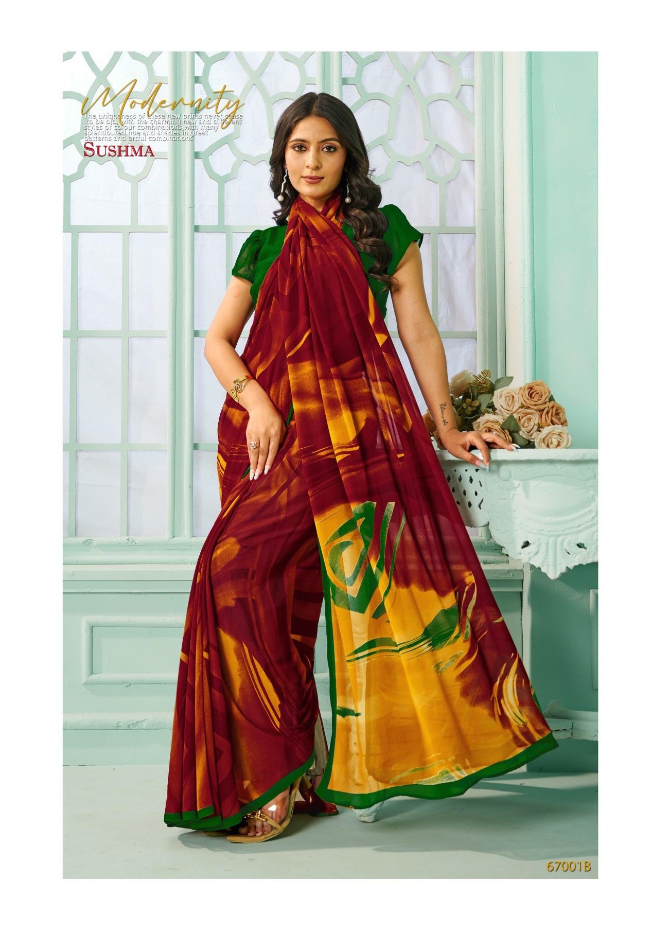 67001B Flourish Sushma Georgette Sarees